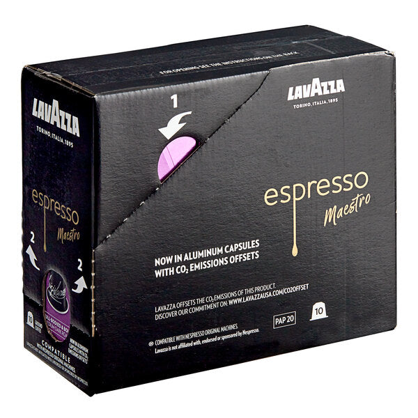 Lavazza Espresso Maestro Intenso Single Serve Capsules for Nespresso* Original Machines - 60/Case