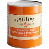 Phillips White Chocolate Ice Cream Cone Dip and Fruit Coating - #10 Can - 2/Case