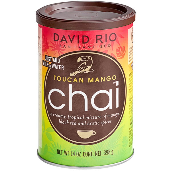 David Rio Toucan Mango™ Chai Tea Latte Mix 14 oz. - 6/Case