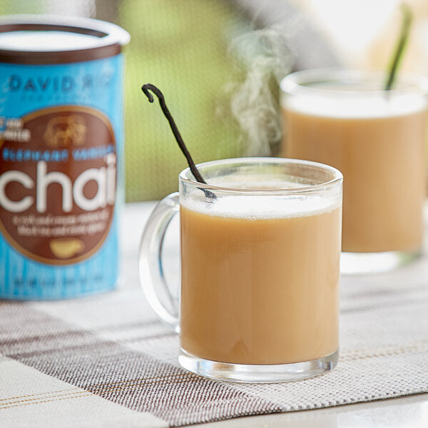 David Rio Elephant Vanilla Chai® Tea Latte Mix 14 oz. - 6/Case