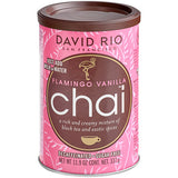 David Rio Flamingo Vanilla™ Decaf Sugar-Free Chai Tea Latte Mix 11.9 oz. - 6/Case