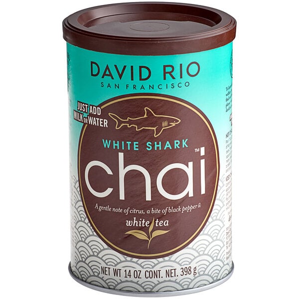 David Rio White Shark Chai™ Tea Latte Mix 14 oz. - 6/Case