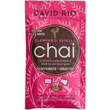 David Rio Flamingo Vanilla™ Decaf Sugar-Free Chai Tea Latte Single Serve Packets - 48/Case