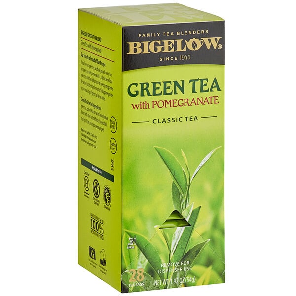 Bigelow Green Tea with Pomegranate Tea Bags - 168/Case