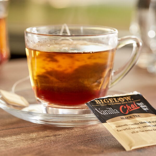 Bigelow Vanilla Chai Tea Bags - 168/Case