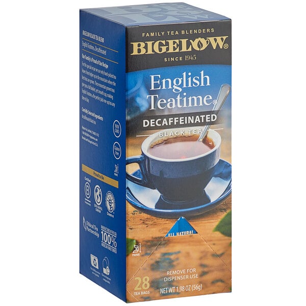Bigelow English Teatime Decaffeinated Tea Bags - 168/Case