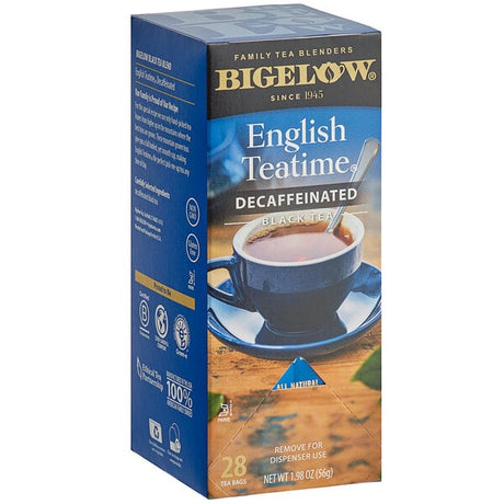Bigelow English Teatime Decaffeinated Tea Bags - 168/Case