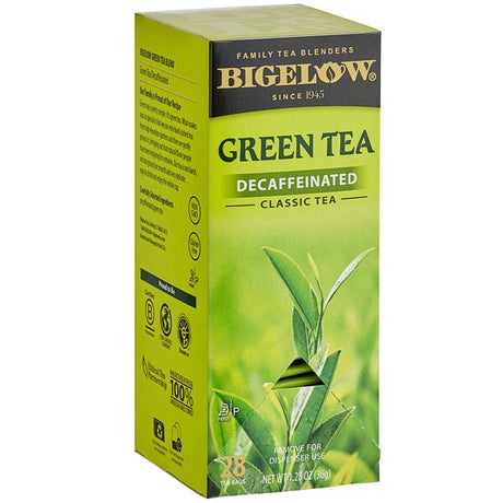 Bigelow Decaffeinated Green Tea Bags - 168/Case