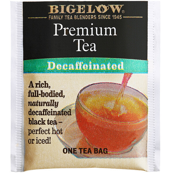 Bigelow Premium Decaffeinated Tea Bags - 288/Case