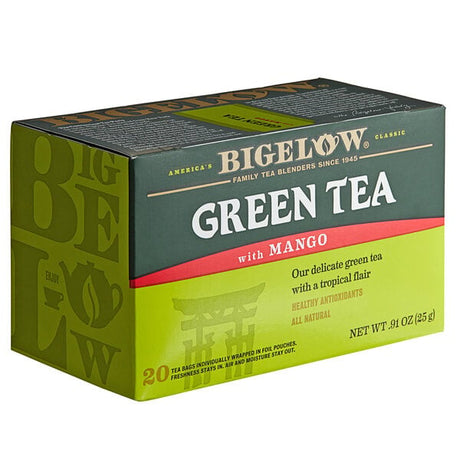 Bigelow Green Tea with Mango Tea Bags - 120/Case
