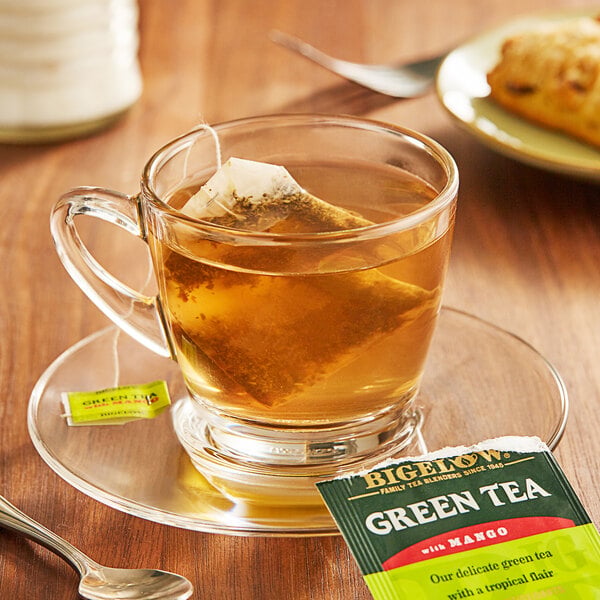 Bigelow Green Tea with Mango Tea Bags - 120/Case