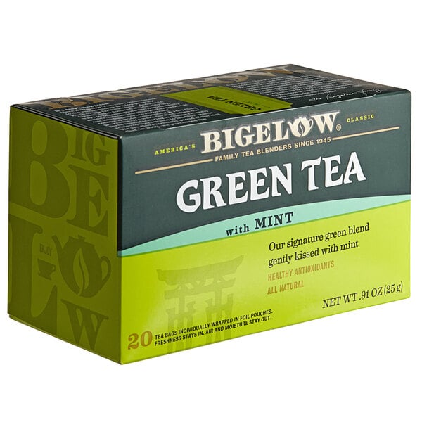 Bigelow Green Tea with Mint Tea Bags - 120/Case