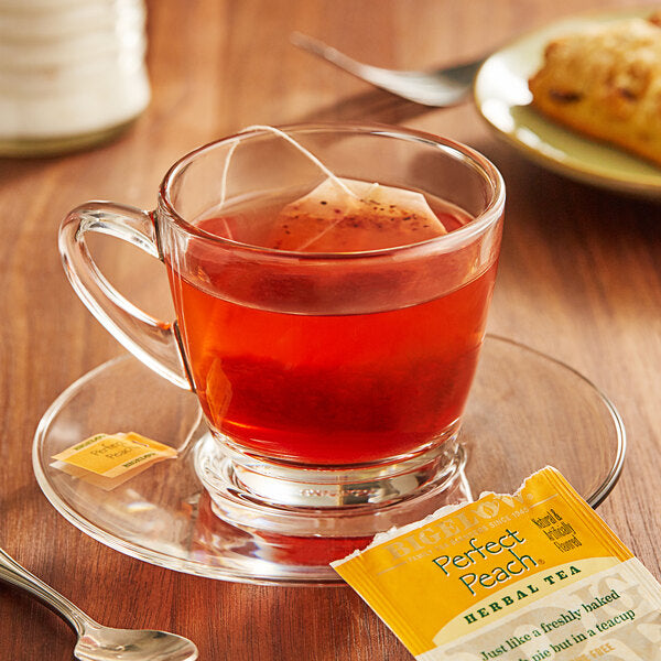 Bigelow Perfect Peach Herbal Tea Bags - 120/Case