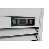 Atosa MCF8709GR Two Section Glass Door Refrigerator 54.38"W, 44.85 Cu. Ft.