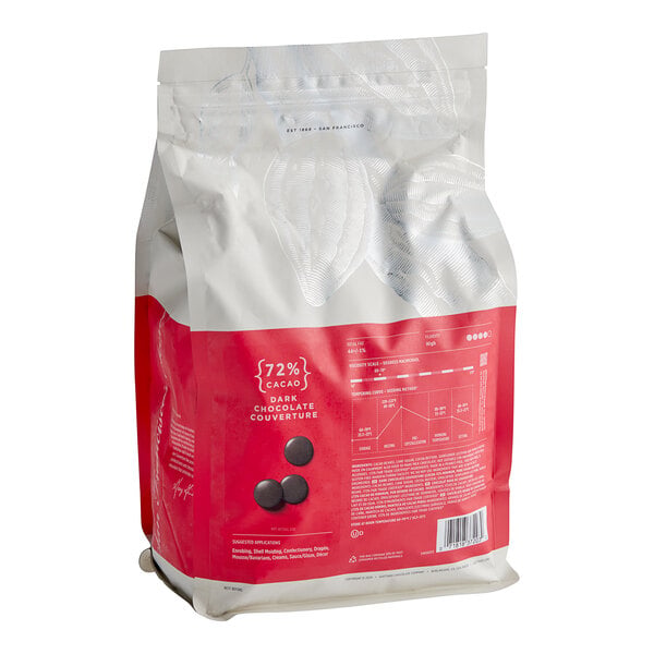 Guittard Coucher du Soleil 72% Bittersweet Wafers 6.6 lb. - 2/Case