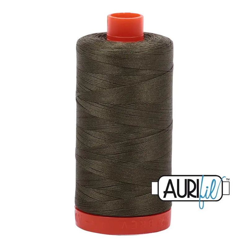 Aurifil Cotton 50wt Large Spool Thread 2905 Army Green