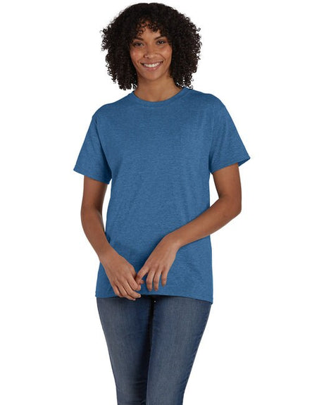 Hanes unisex cotton crewneck T-shirt in assorted colors for everyday casual wear