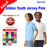 Gildan® Youth Short Sleeve Jersey Polo