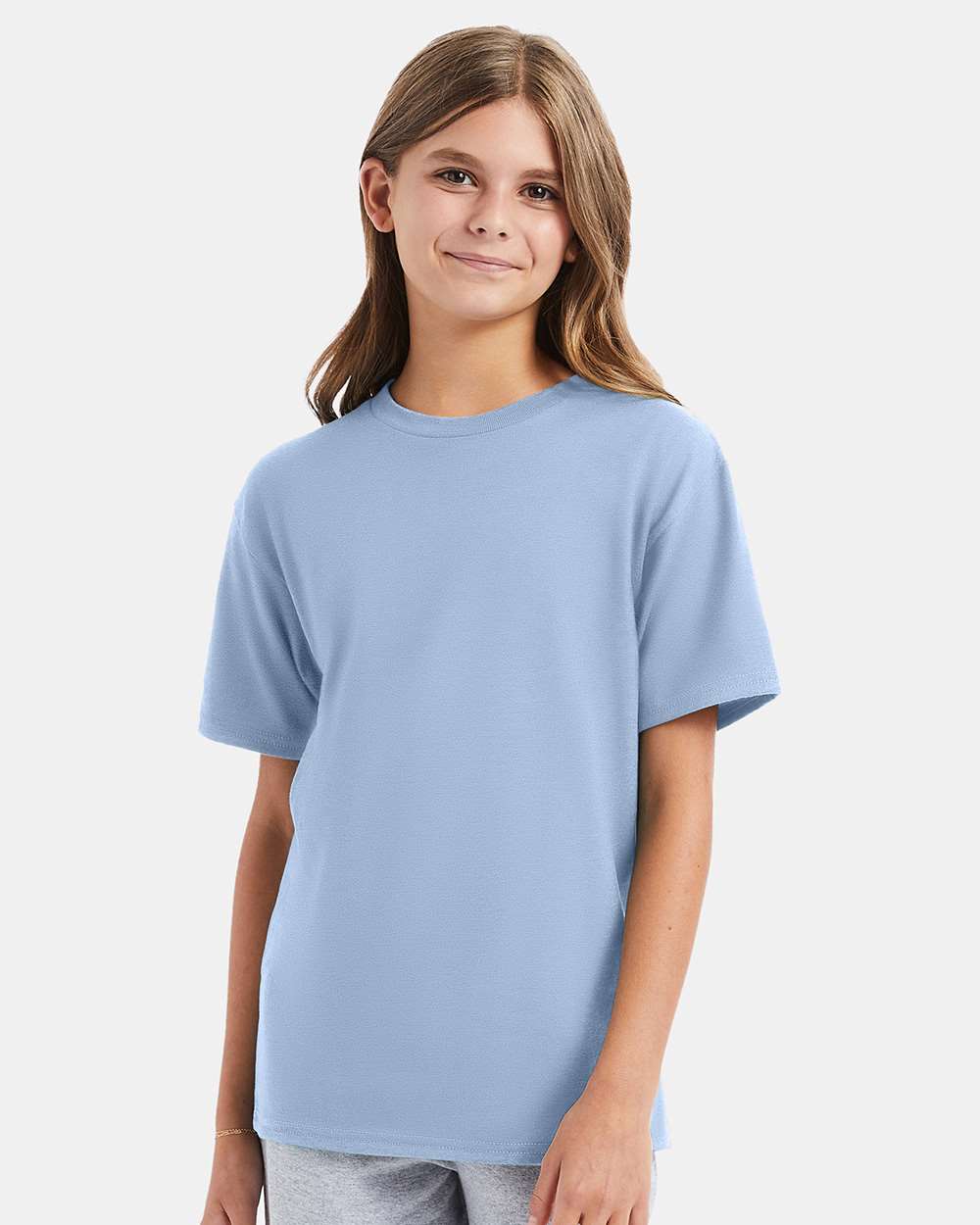 Hanes® Perfect-T Youth Crew Neck Short Sleeve T-Shirt