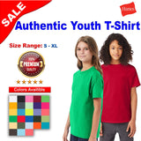 Hanes® Authentic Youth Short Sleeve Crew-Neck T-Shirt