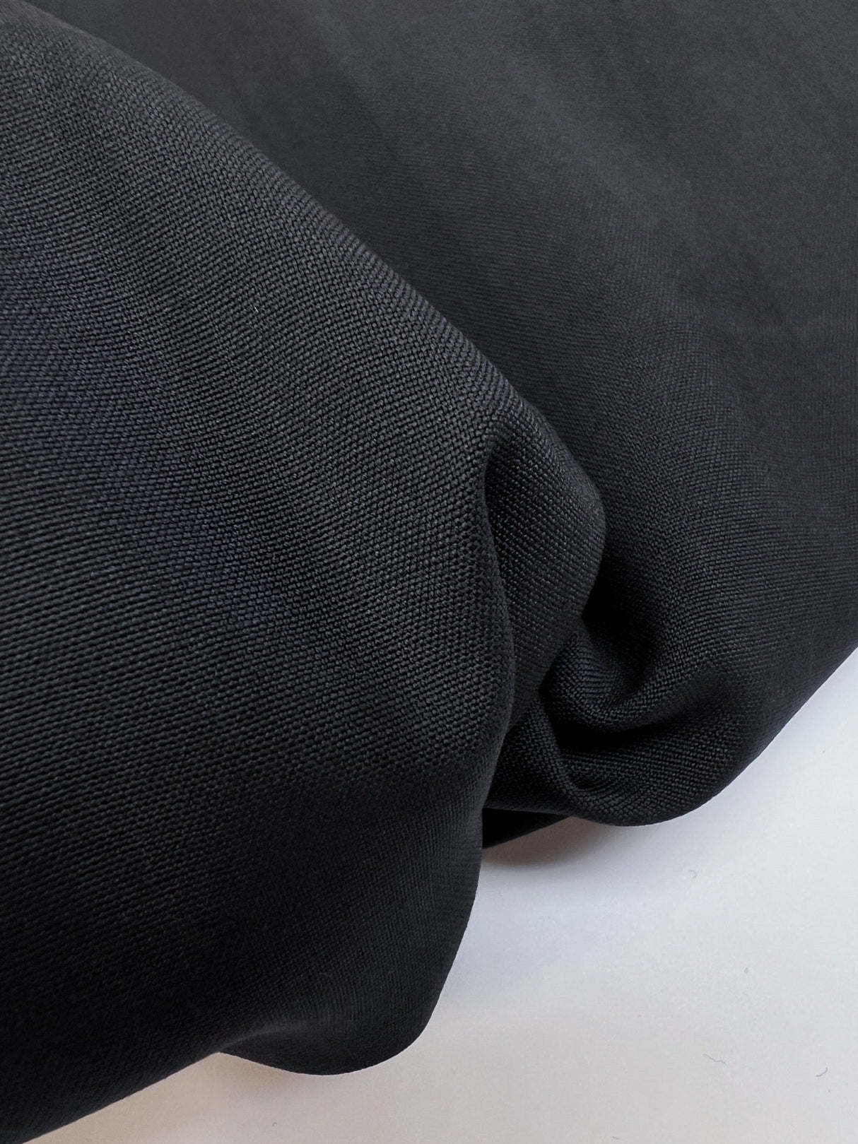 Wool Stretch Fabric Blue Black