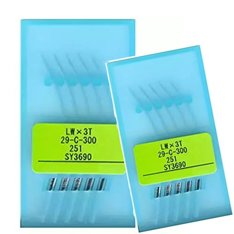 10 Pieces LWX3T 29-C-300 251 SY3690 Industrial Blindstitch Machine Needles