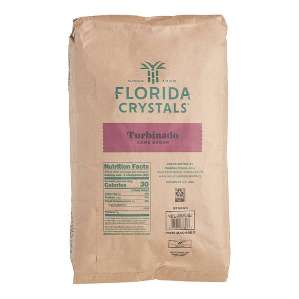 Florida Crystals Turbinado Cane Sugar 50 lb.