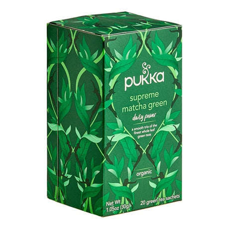 Pukka Organic Supreme Matcha Green Tea Bags - 80/Case