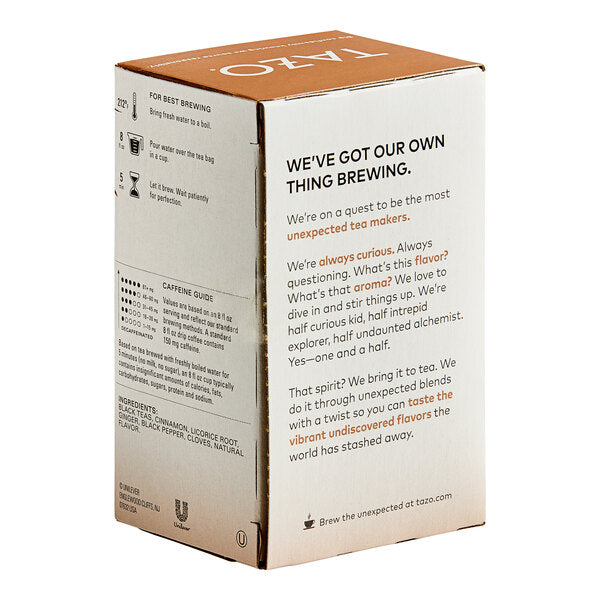 Tazo Vanilla Caramel Chai Tea Bags - 120/Case