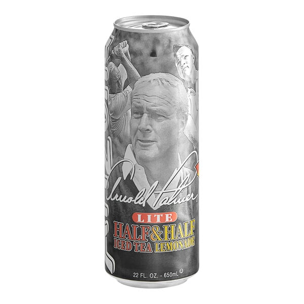 AriZona Arnold Palmer Lite Half and Half Iced Tea Lemonade 22 fl. oz. Can - 24/Case