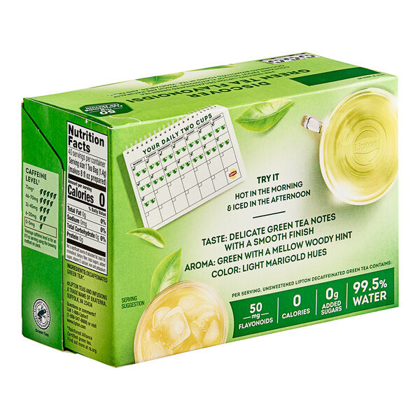 Lipton Signature Blend Decaf Green Tea Bags - 240/Case