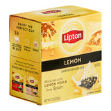 Lipton Lemon Black Pyramid Tea Bags - 80/Case