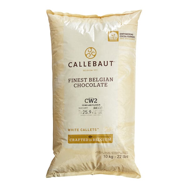 Callebaut Recipe CW2 White Chocolate Callets™ 22 lb.