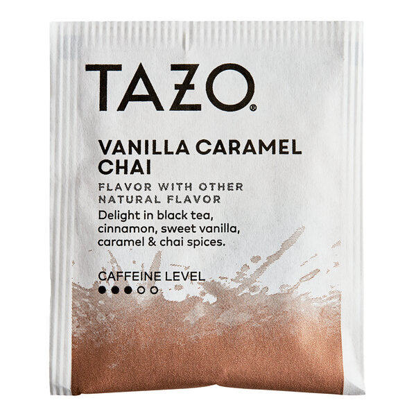 Tazo Vanilla Caramel Chai Tea Bags - 120/Case