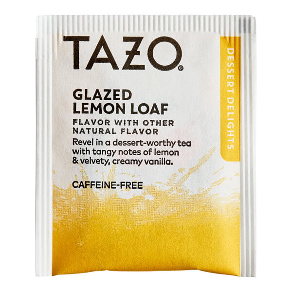 Tazo Glazed Lemon Loaf Herbal Tea Bags - 90/Case
