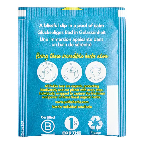 Pukka Organic Chamomile, Vanilla, and Manuka Honey Herbal Tea Bags - 80/Case