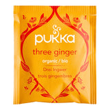 Pukka Organic Three Ginger Herbal Tea Bags - 80/Case