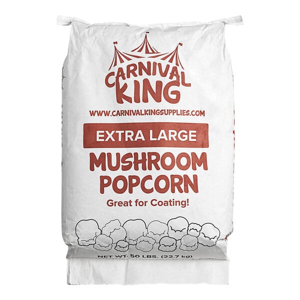 Carnival King Extra Large Mushroom Popcorn Kernels 50 lb.