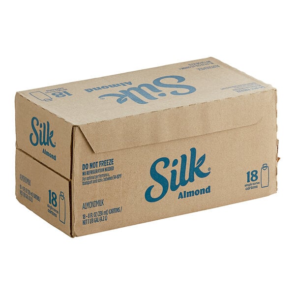 Silk Dark Chocolate Almond Milk 8 fl. oz. - 18/Case