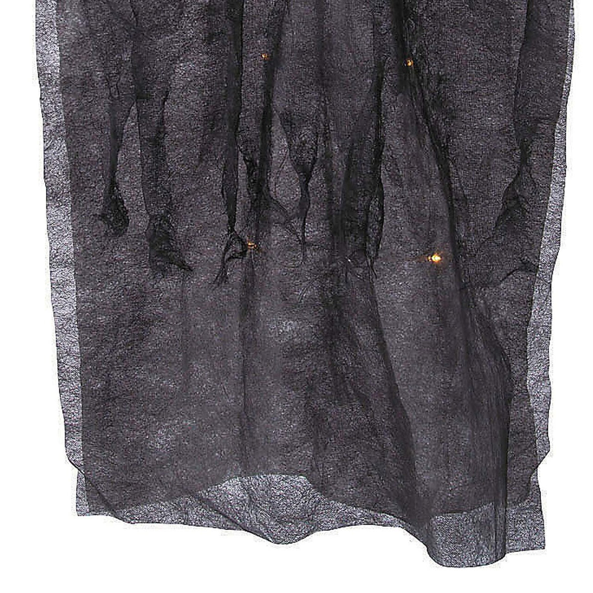 35 1/2" Hanging Light Up Skeleton with Hooded Black Cloak Halloween Decoration