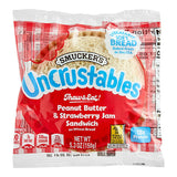 Smucker's Uncrustables Strawberry Jam and Peanut Butter Whole Wheat Sandwich 5.3 oz. - 72/Case