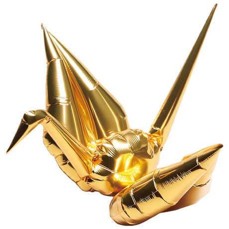 Origami Crane Foil Balloon 15 Inch Gold