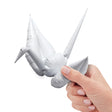 Foil Balloon Origami Crane Metallic White