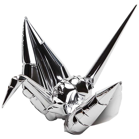 Foil Balloon Mini Origami Crane Silver