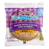 Smucker's Uncrustables Grape Jelly and Peanut Butter Whole Wheat Sandwich 5.3 oz. - 72/Case
