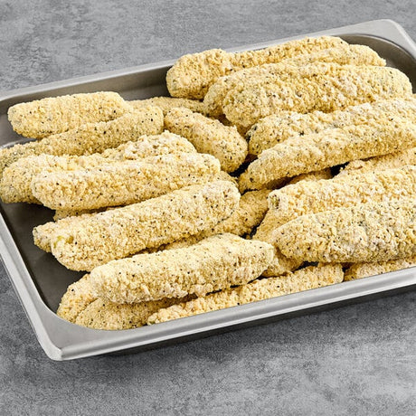 Fred's Breaded Garlic and Onion Pickle Spears 16 lb.