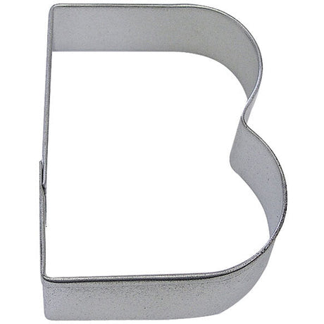 RADYAN Letter B Tin Cookie Cutter for Alphabet, Monogram, and Classroom Baking product image clearly showing the design.