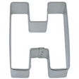Letter H Tin Cookie Cutter 3 in B0108