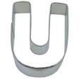Letter U Tin Cookie Cutter 3 in Alu