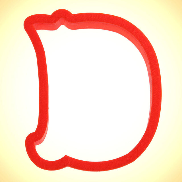 Curly Letter D Cookie Cutter 4 in PC0133